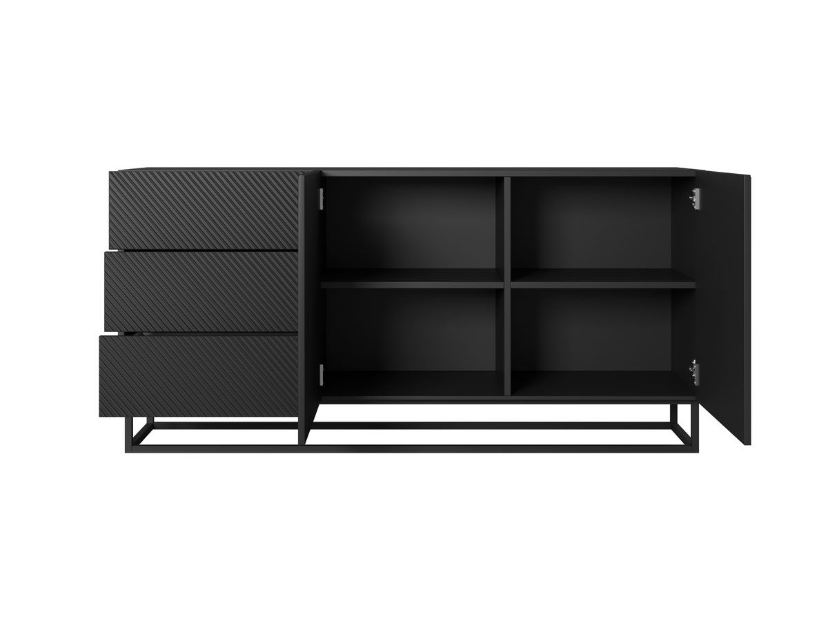 ALICE 2-deurs dressoir 167 cm metalen poten