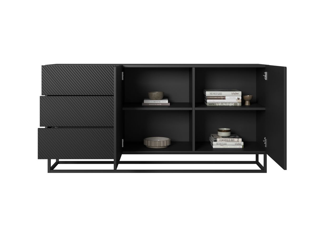 ALICE 2-deurs dressoir 167 cm metalen poten