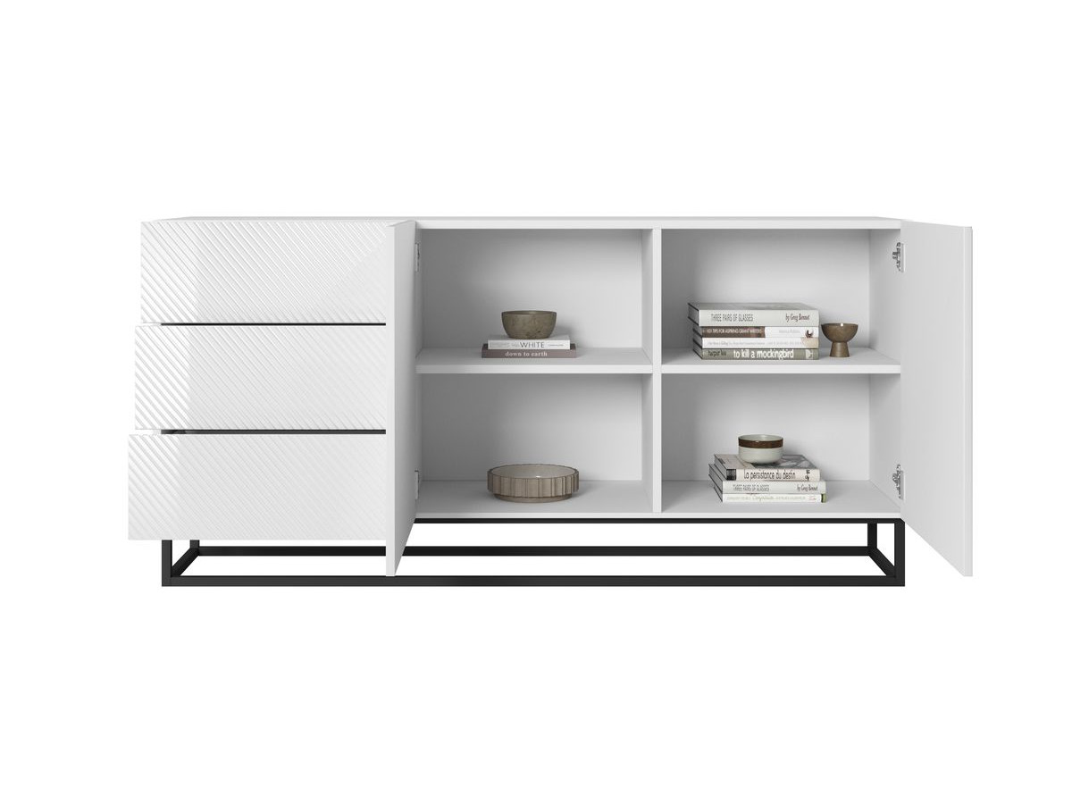 ALICE 2-deurs dressoir 167 cm metalen poten