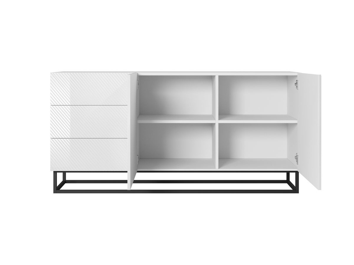 ALICE 2-deurs dressoir 167 cm metalen poten
