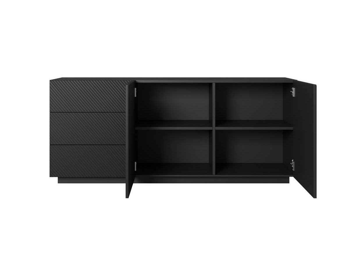 Buffet 2 portes 167 cm ALICE noir — vue 6