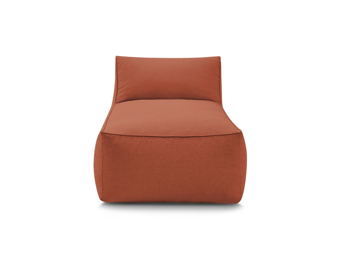 Chaise longue zonder armleuningen voor de modulaire tuinbank RIVIERA