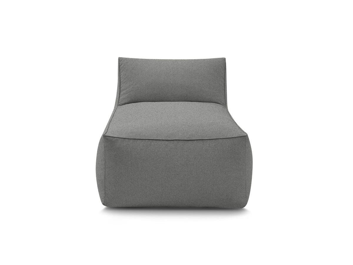 Chaise longue zonder armleuningen voor de modulaire tuinbank RIVIERA