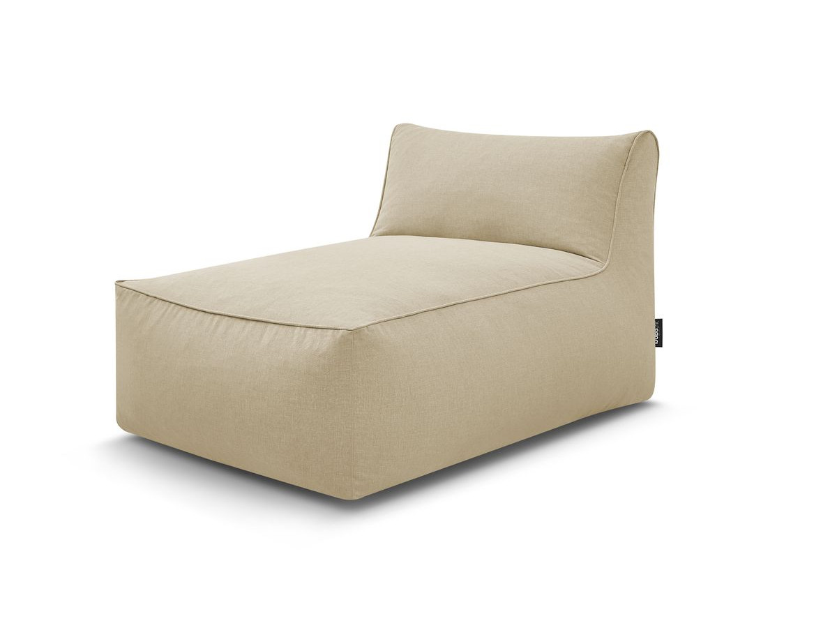 Chaise longue zonder armleuningen voor de modulaire tuinbank RIVIERA