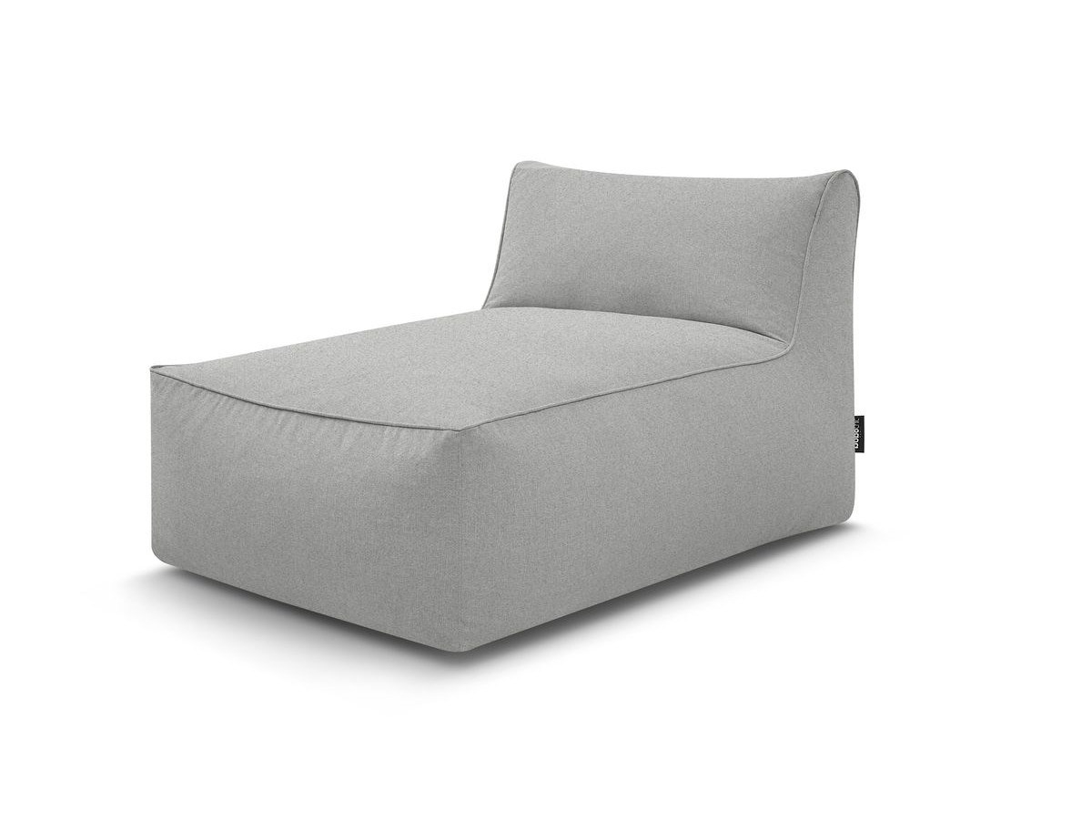 Méridienne sans accoudoir pour canapé de jardin modulable RIVIERA gris clair   BOBOCHIC