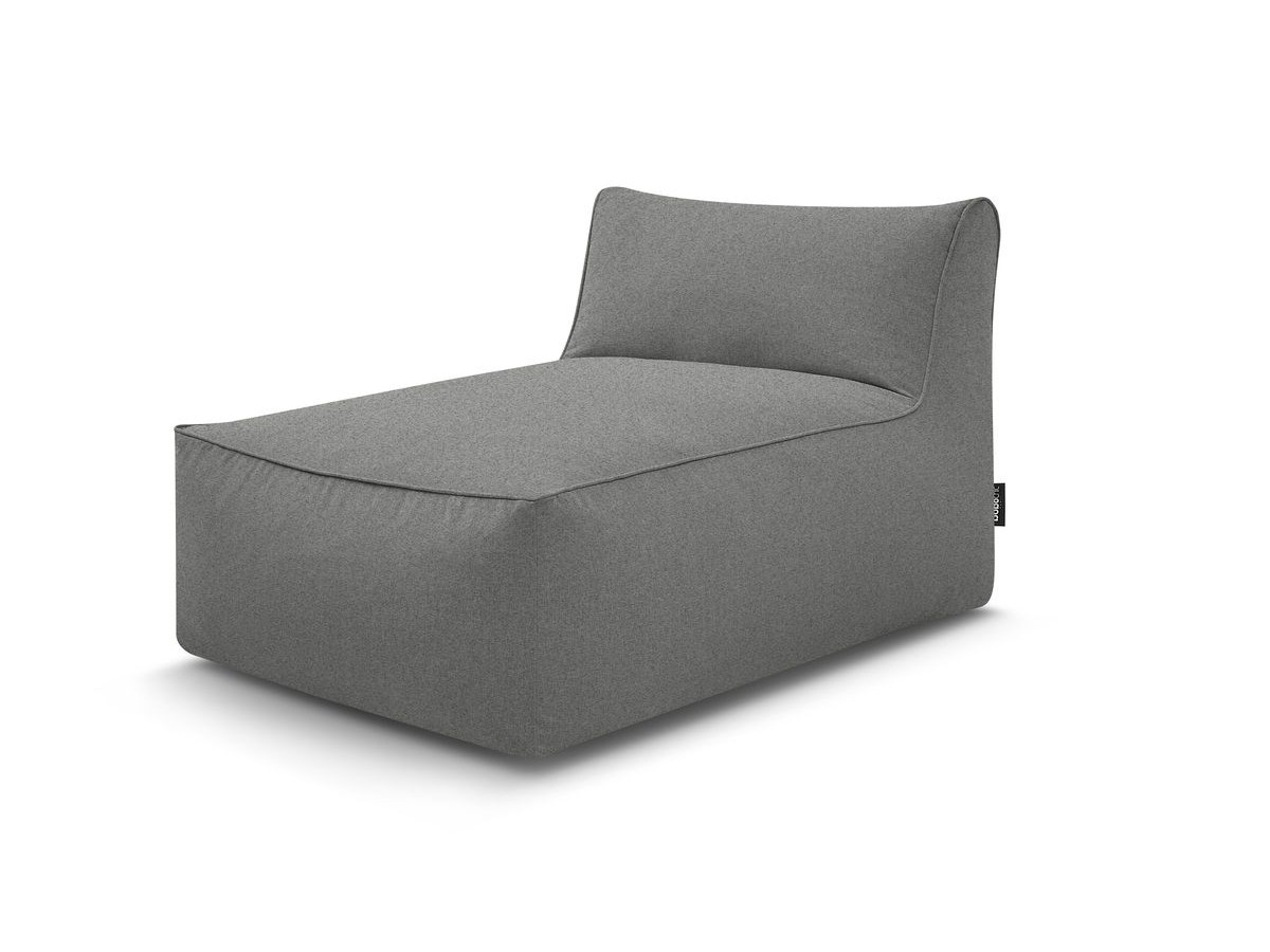 Méridienne sans accoudoir pour canapé de jardin modulable RIVIERA gris foncé   BOBOCHIC