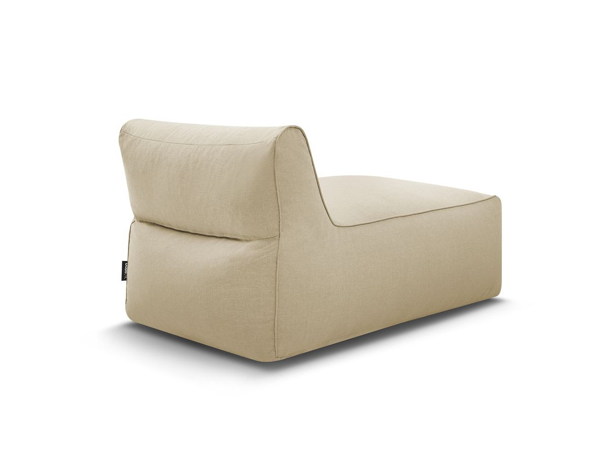 Chaise longue zonder armleuningen voor de modulaire tuinbank RIVIERA