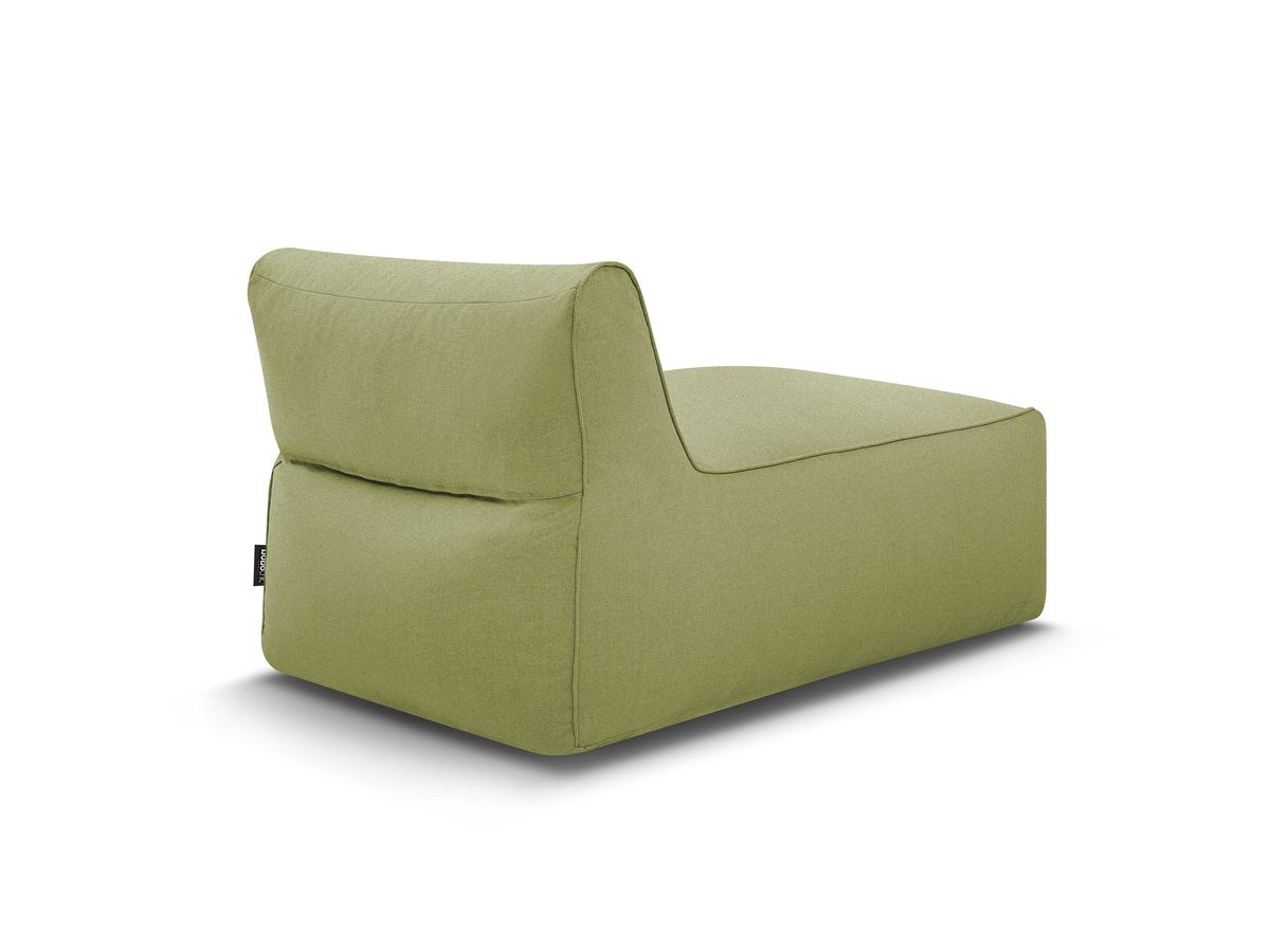 Chaise longue zonder armleuningen voor de modulaire tuinbank RIVIERA