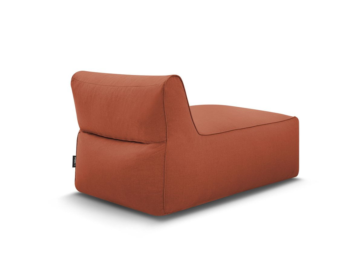 Chaise longue zonder armleuningen voor de modulaire tuinbank RIVIERA