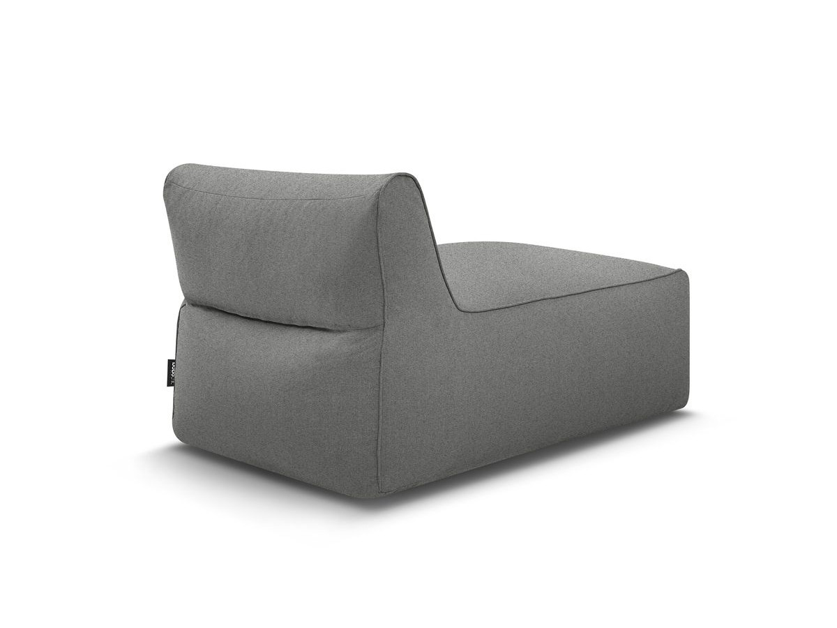 Chaise longue zonder armleuningen voor de modulaire tuinbank RIVIERA