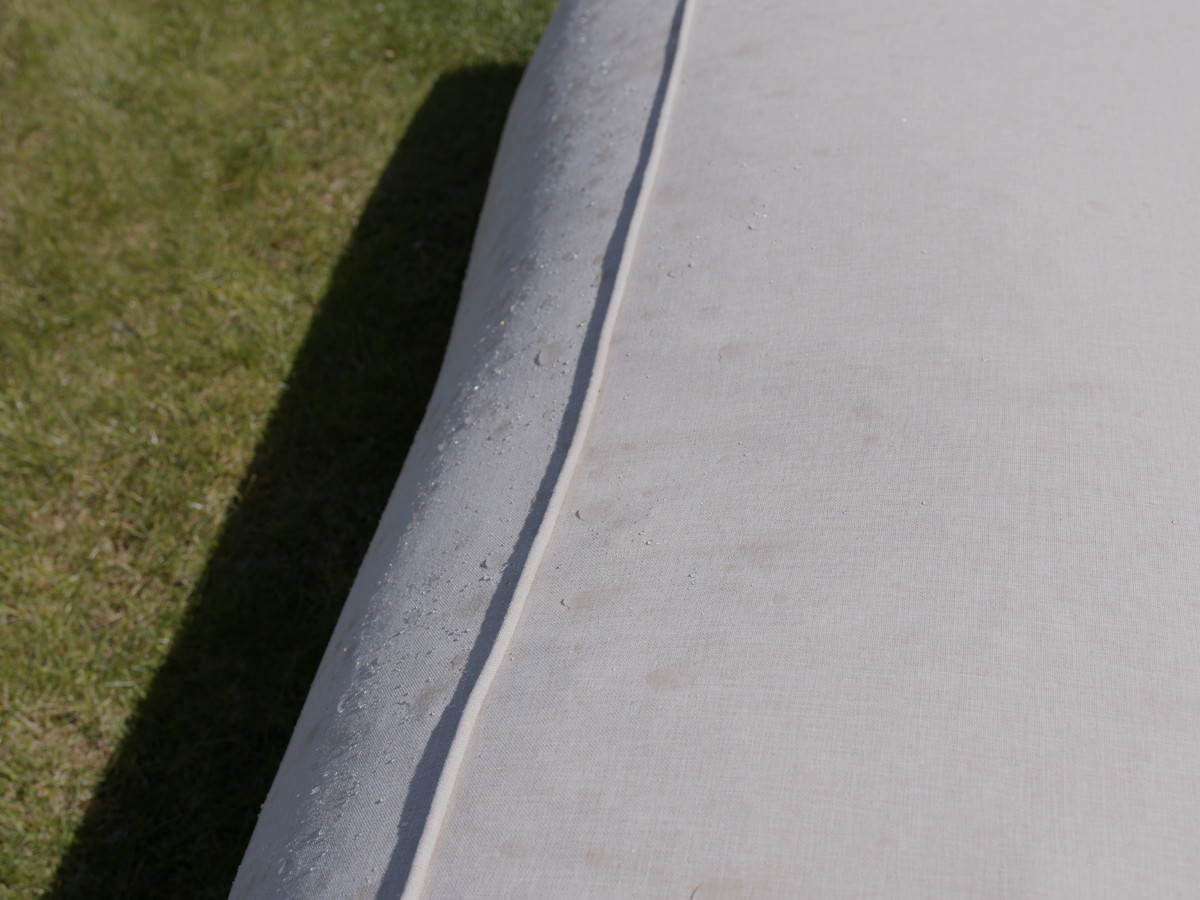 Méridienne sans accoudoir pour canapé de jardin modulable RIVIERA beige — vue 5