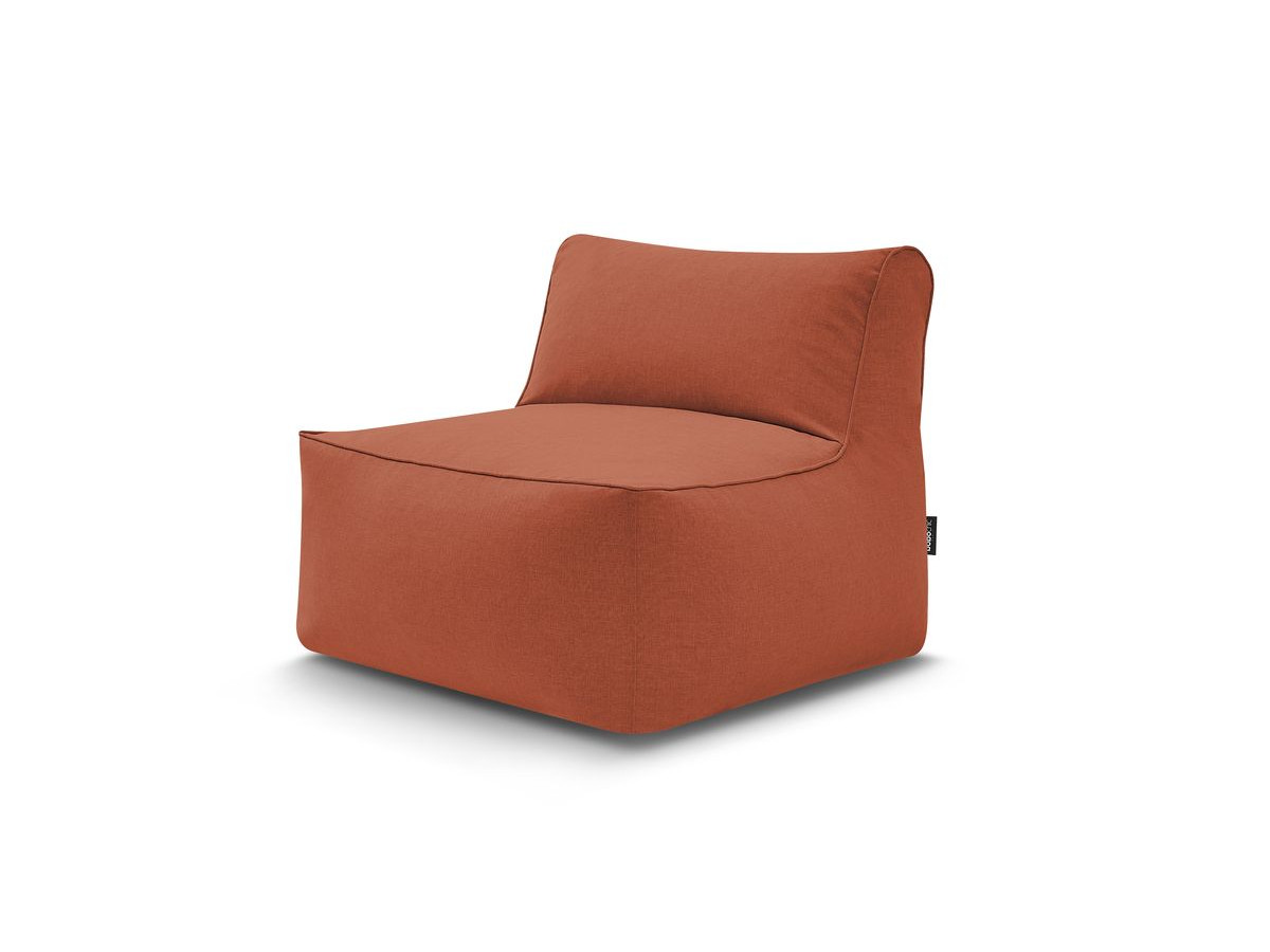 Chauffeuse 1 place sans accoudoir pour canapé de jardin modulable RIVIERA orange   BOBOCHIC