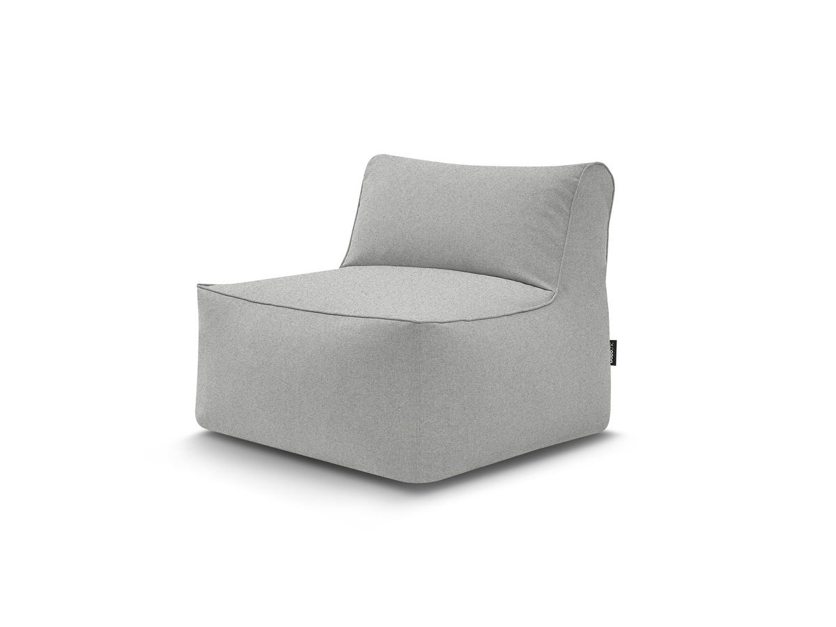 Chauffeuse 1 place sans accoudoir pour canapé de jardin modulable RIVIERA gris clair   BOBOCHIC