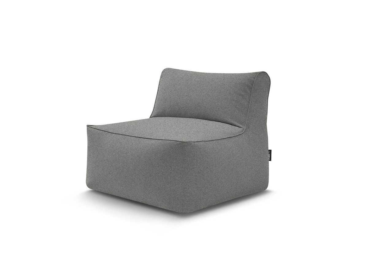 Chauffeuse 1 place sans accoudoir pour canapé de jardin modulable RIVIERA gris foncé   BOBOCHIC