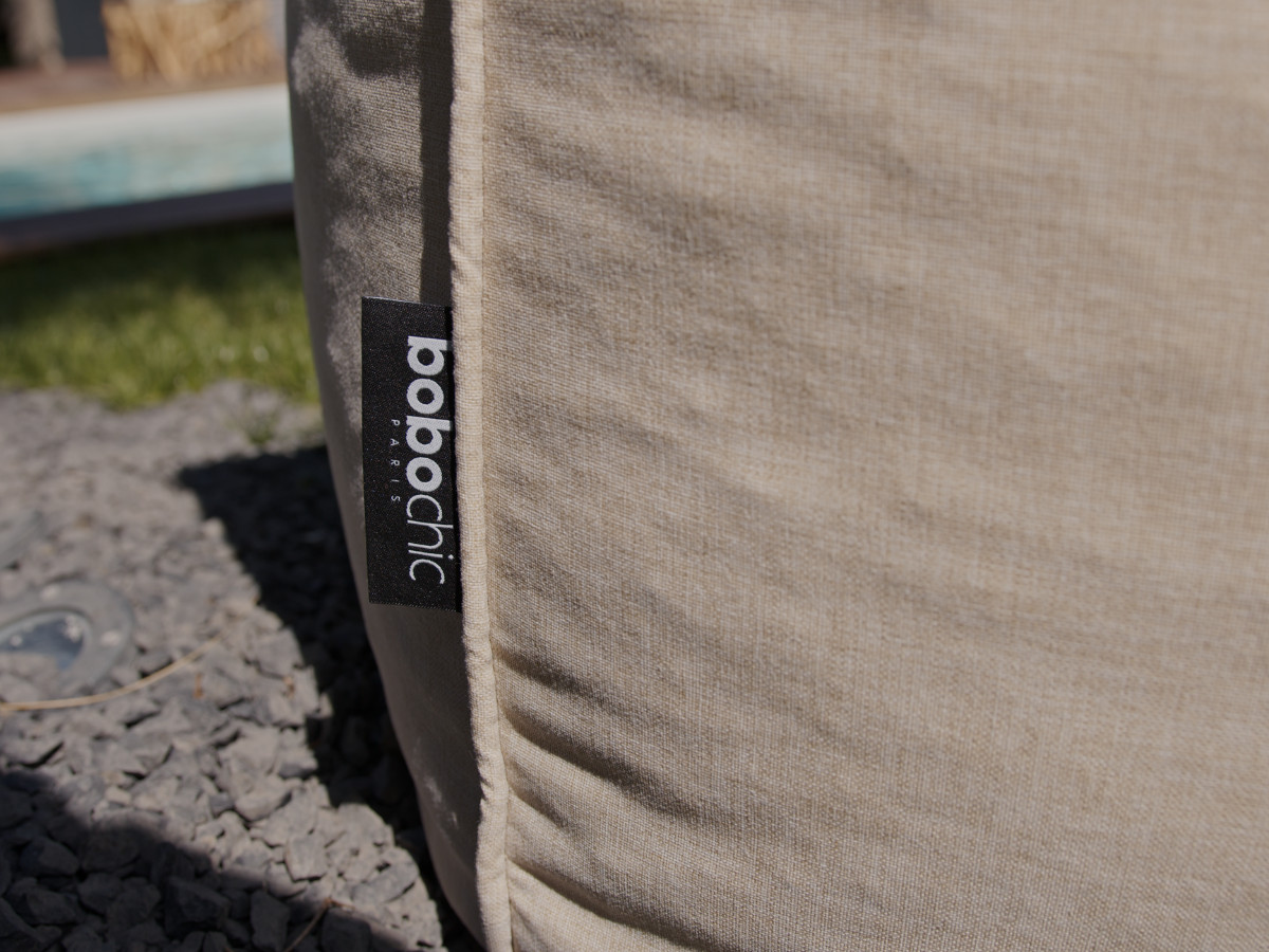 Chauffeuse 2 places sans accoudoir pour canapé de jardin modulable RIVIERA beige — vue 5