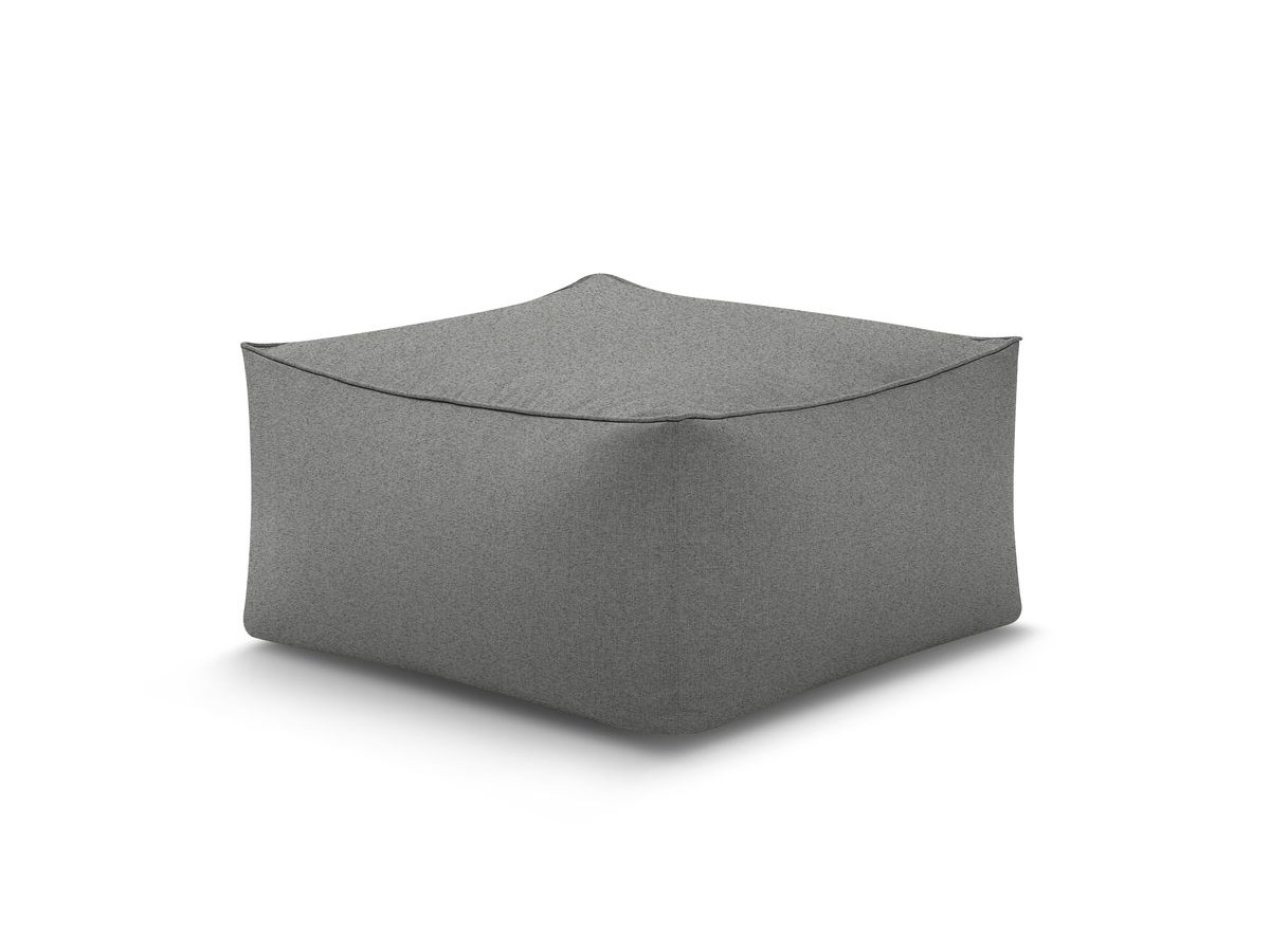 Pouf pour canapé de jardin modulable RIVIERA gris foncé   BOBOCHIC