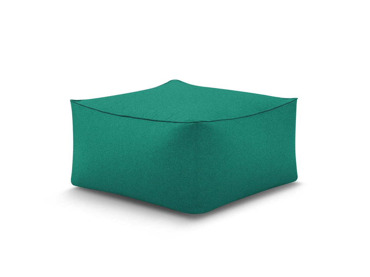 Pouf pour canapé de jardin modulable RIVIERA bleu clair   BOBOCHIC