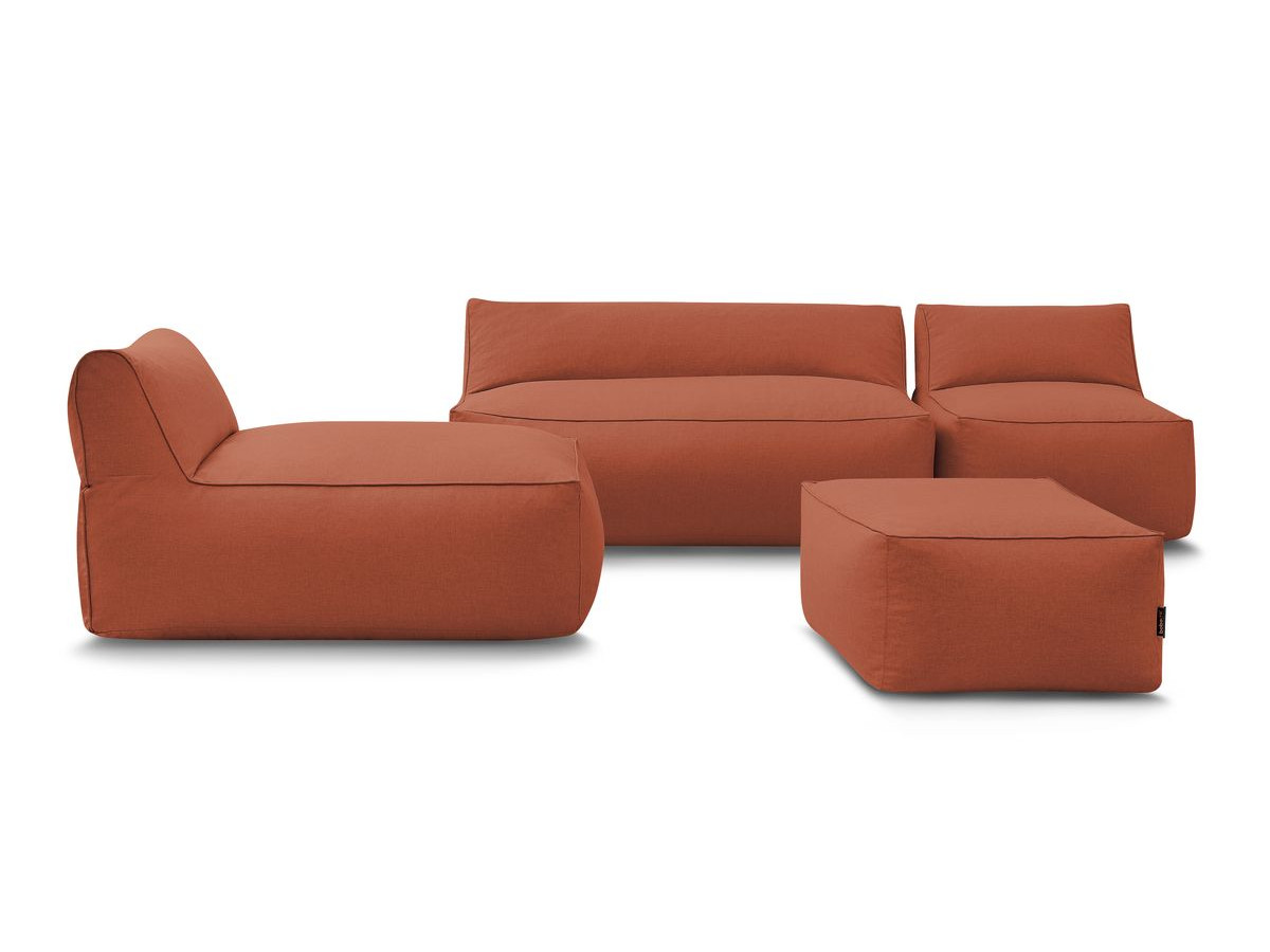 Canapé de jardin modulable RIVIERA orange — vue 5