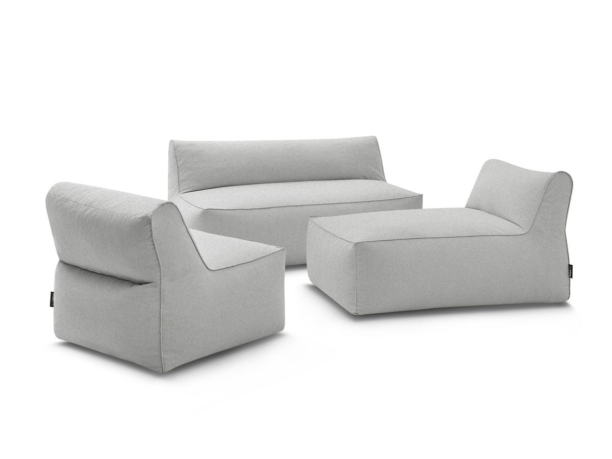Canapé de jardin modulable RIVIERA gris clair — vue 5