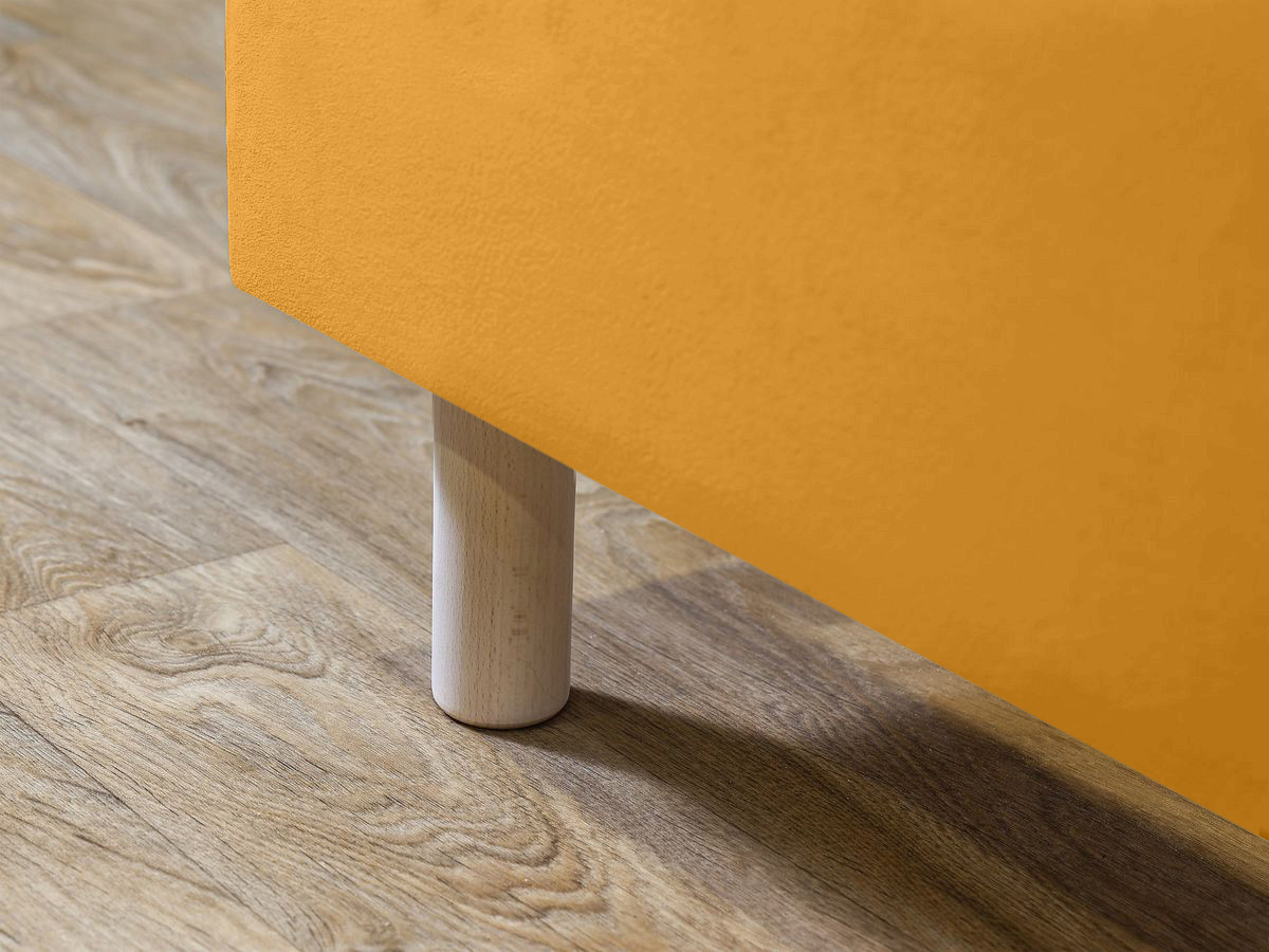ROMANE bed met lattenbodem van massief fluweel