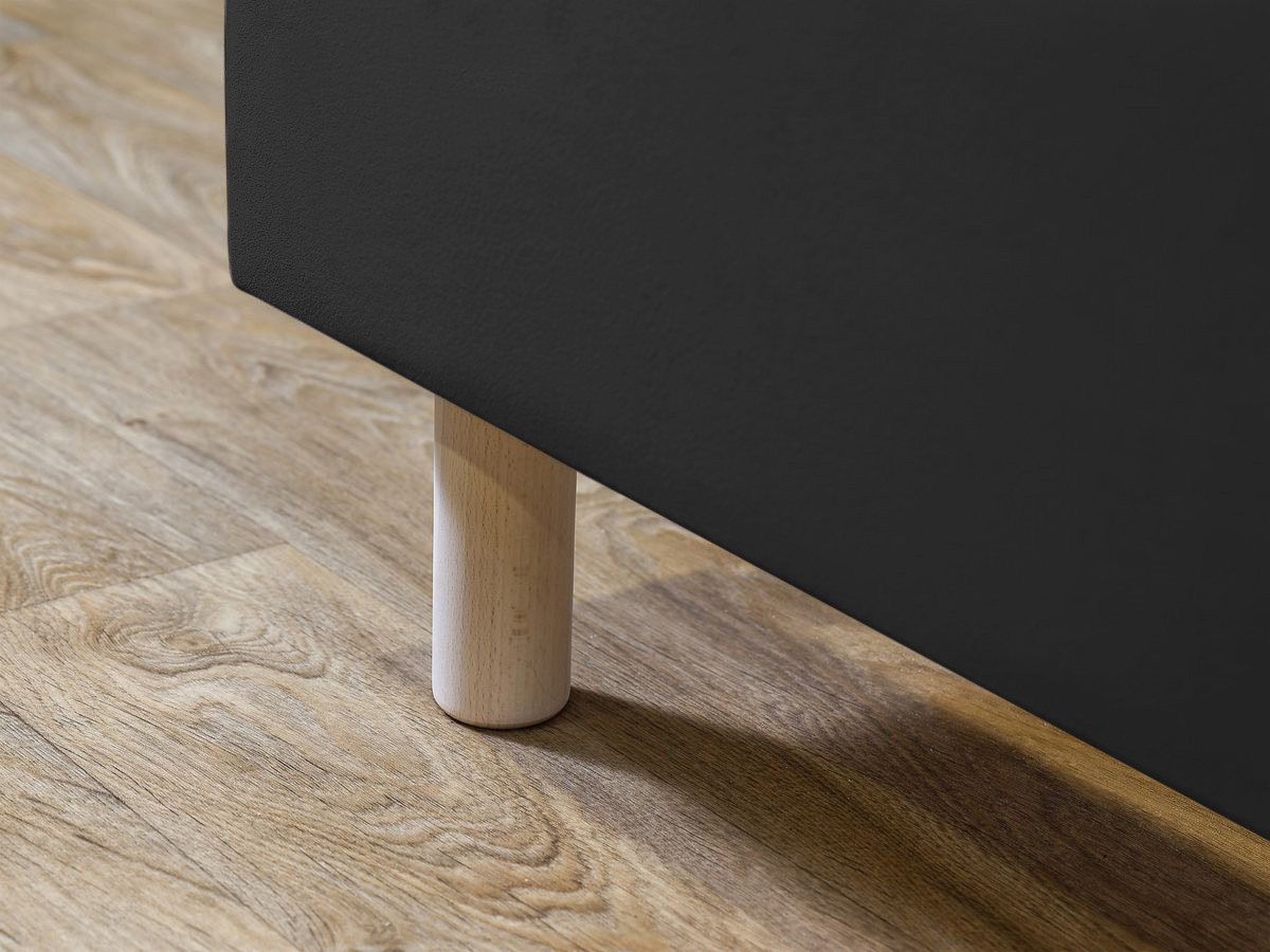 ROMANE bed met lattenbodem van massief fluweel