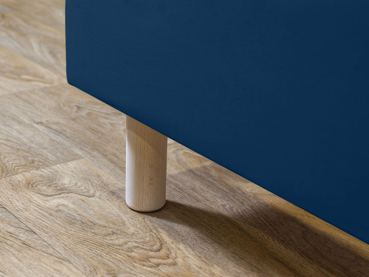 ROMANE bed met lattenbodem van massief fluweel