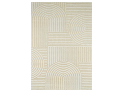 Tapis poils ras BEATRICE motif abstrait