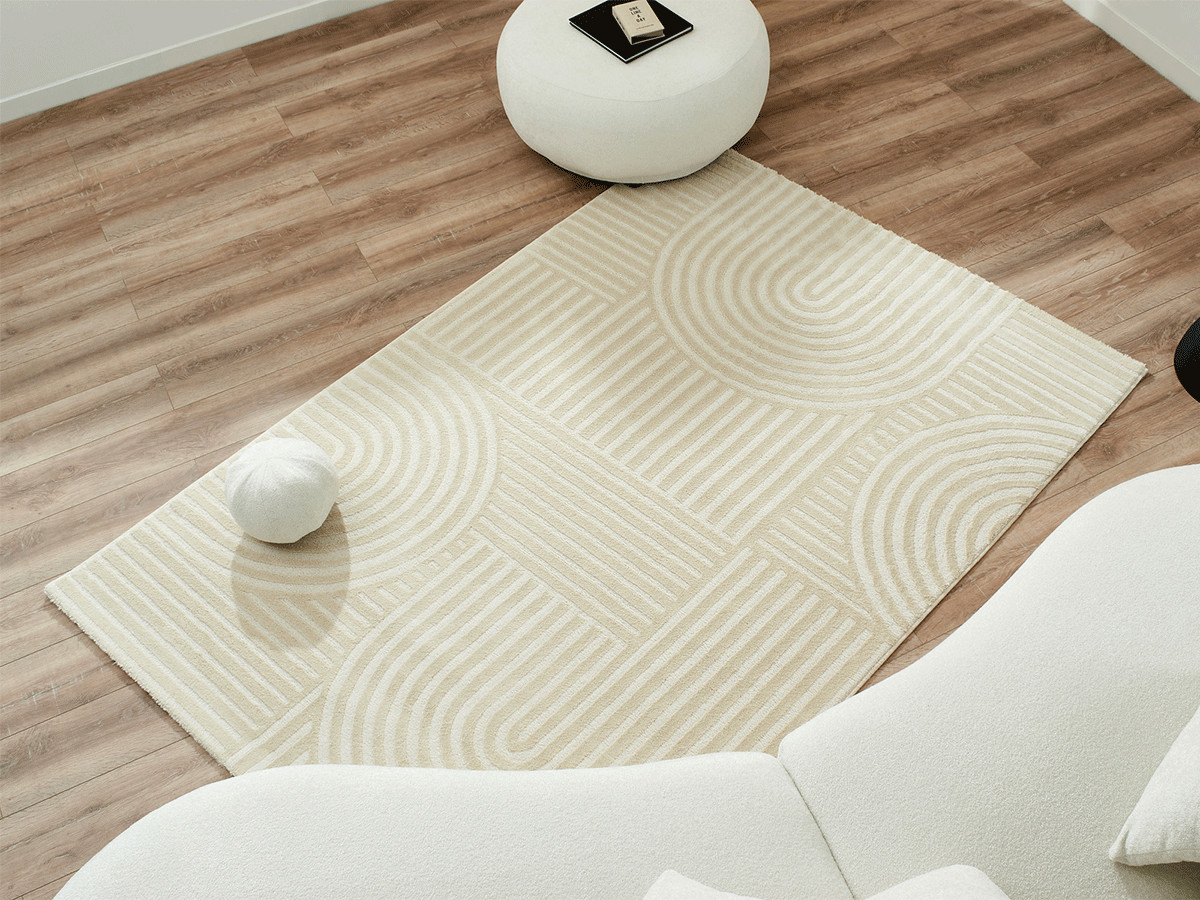 BEATRICE laagpolig vloerkleed met abstract patroon