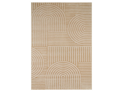 Tapis poils ras BEATRICE motif abstrait