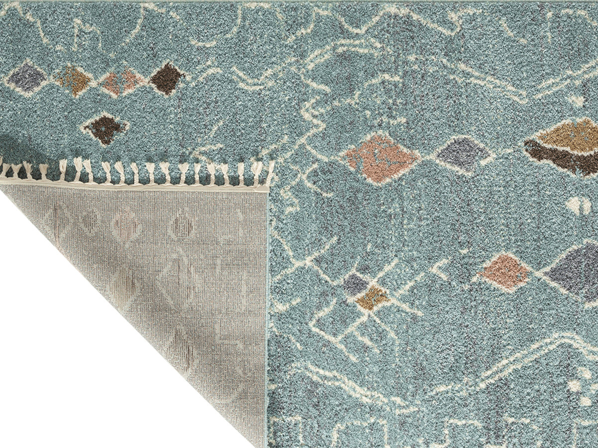 DELSY shaggy vloerkleed met Berberpatroon