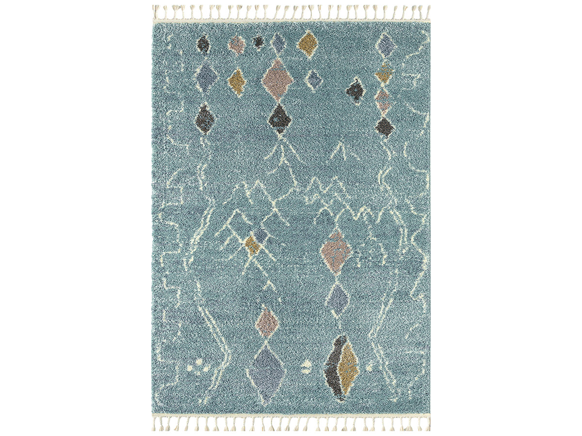 DELSY shaggy vloerkleed met Berberpatroon