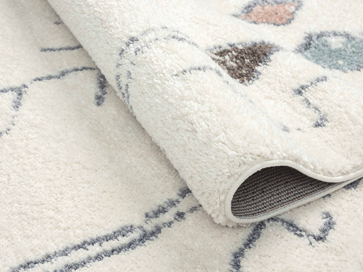 Tapis shaggy DELSY motif berbère