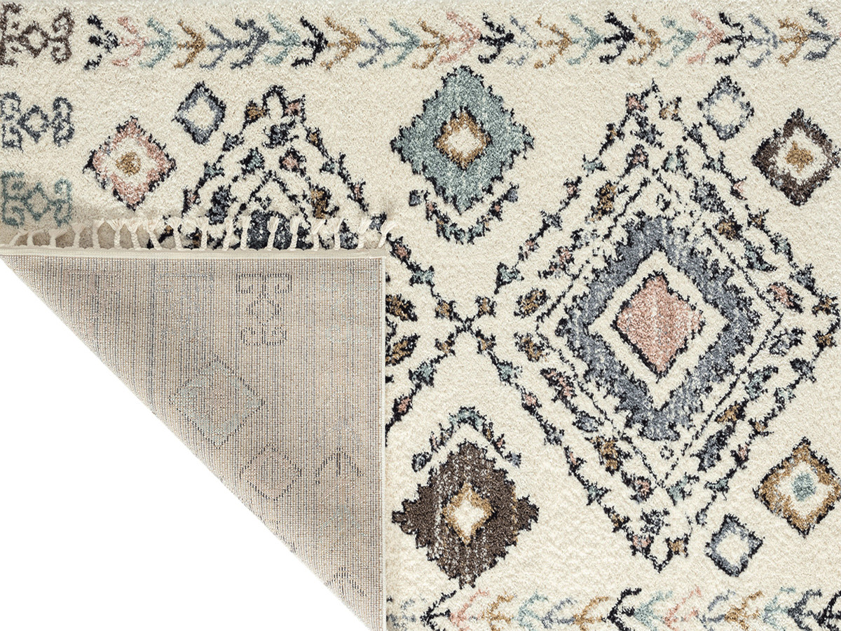 ALIX shaggy vloerkleed met Berberpatroon