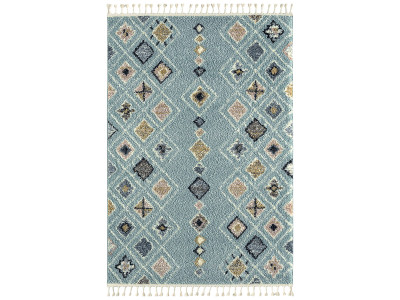 Tapis shaggy DELIA motif berbère