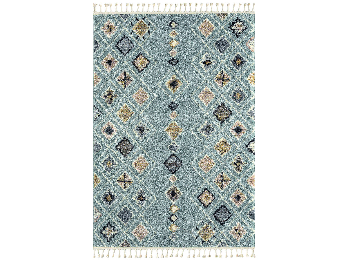 Tapis shaggy DELIA motif berbère