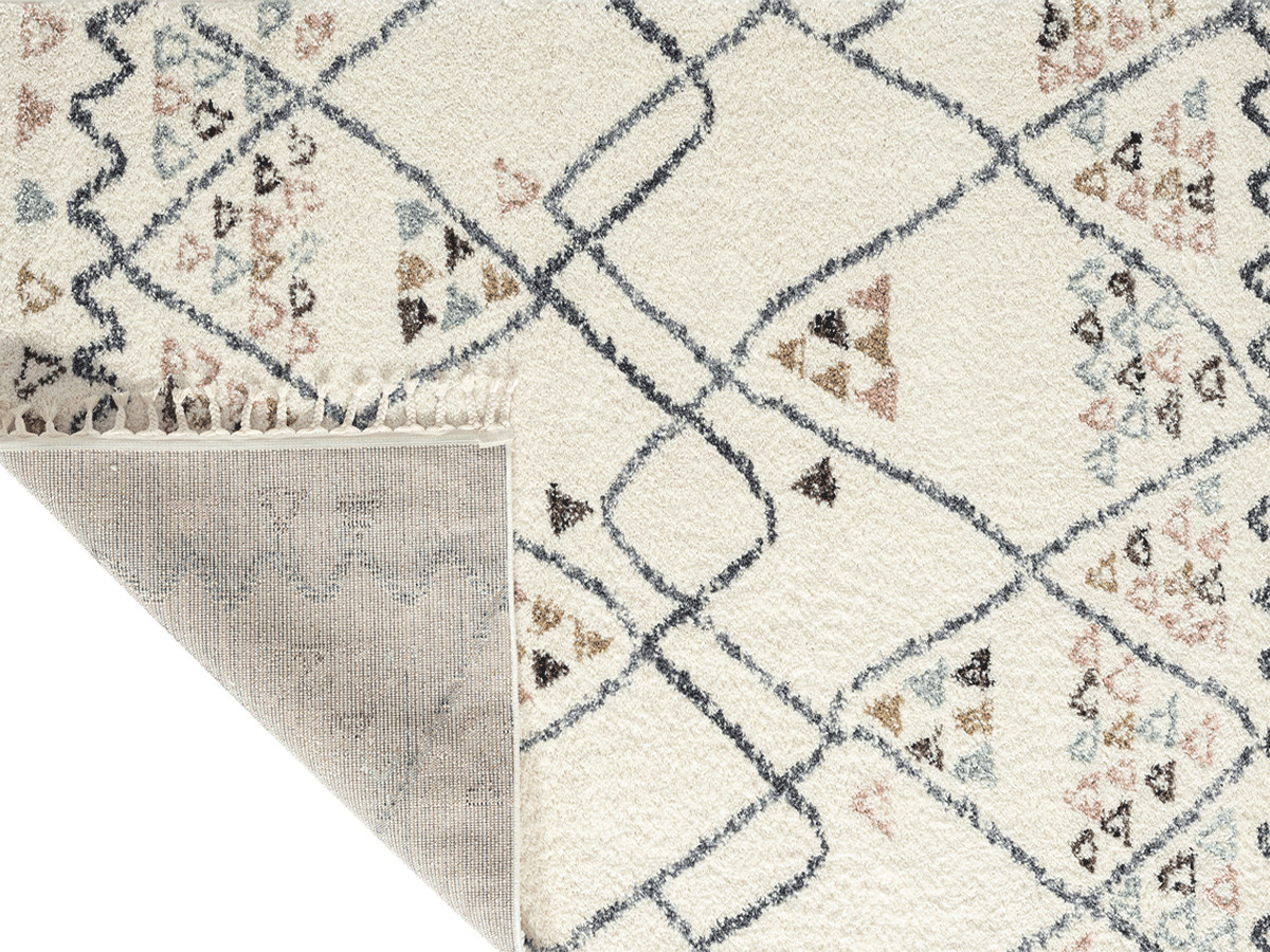 DENA shaggy vloerkleed met Berberpatroon