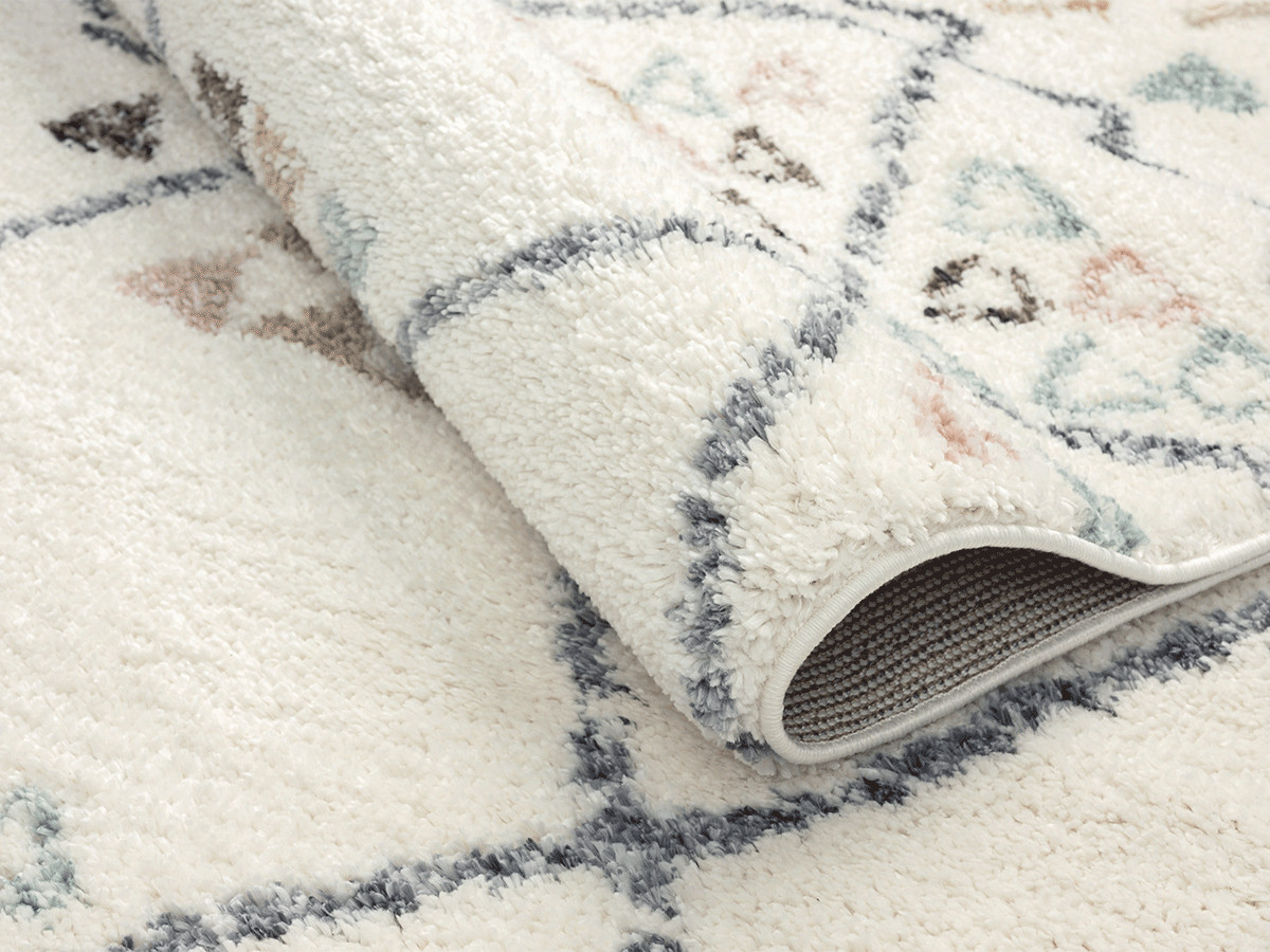 Tapis shaggy DENA motif berbère