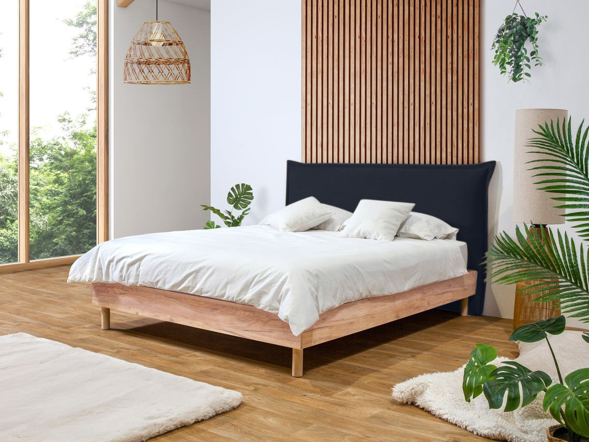 Lit CHARLIE avec lattes massives bleu foncé — vue 4