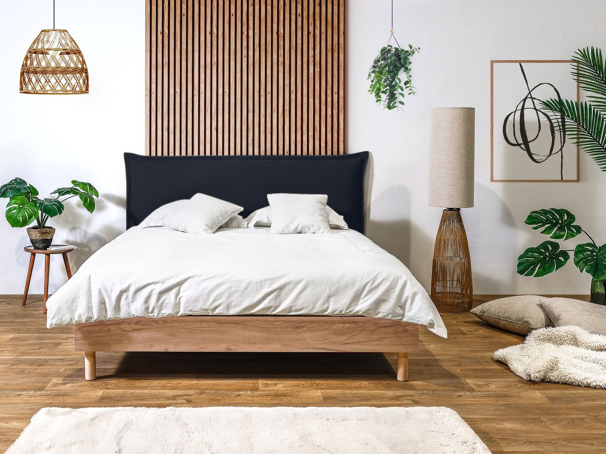 Lit CHARLIE avec lattes massives bleu foncé — vue 5