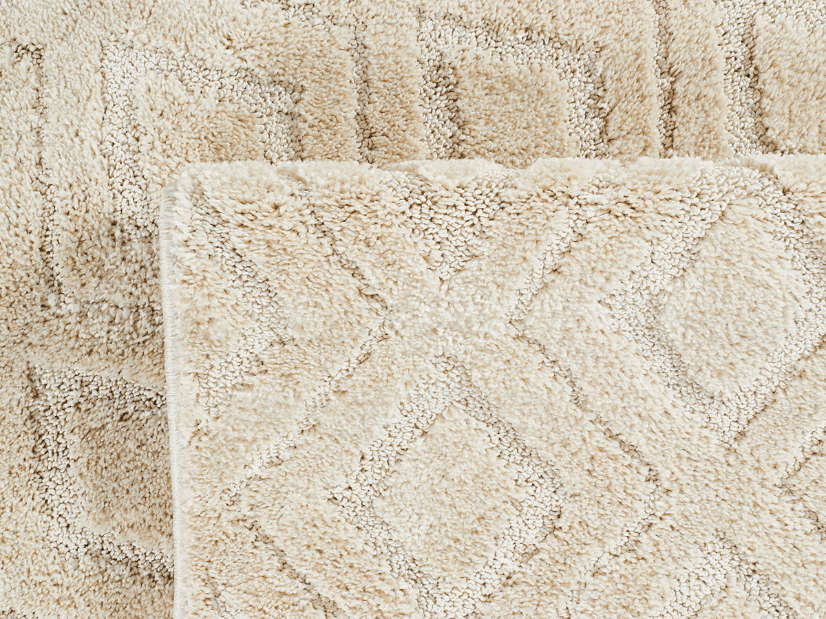 HADRA laagpolig vloerkleed met grafisch patroon