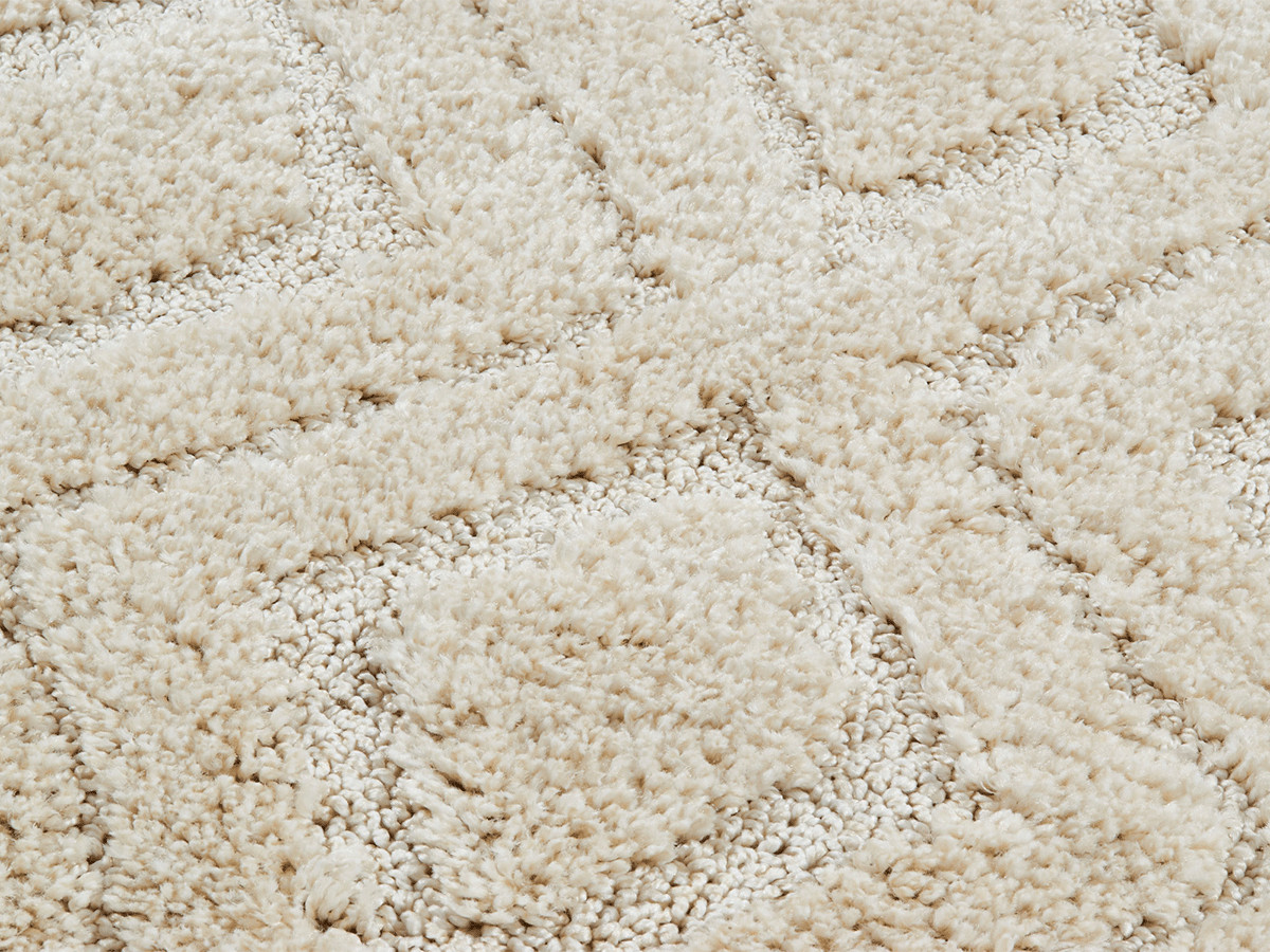 HADRA laagpolig vloerkleed met grafisch patroon