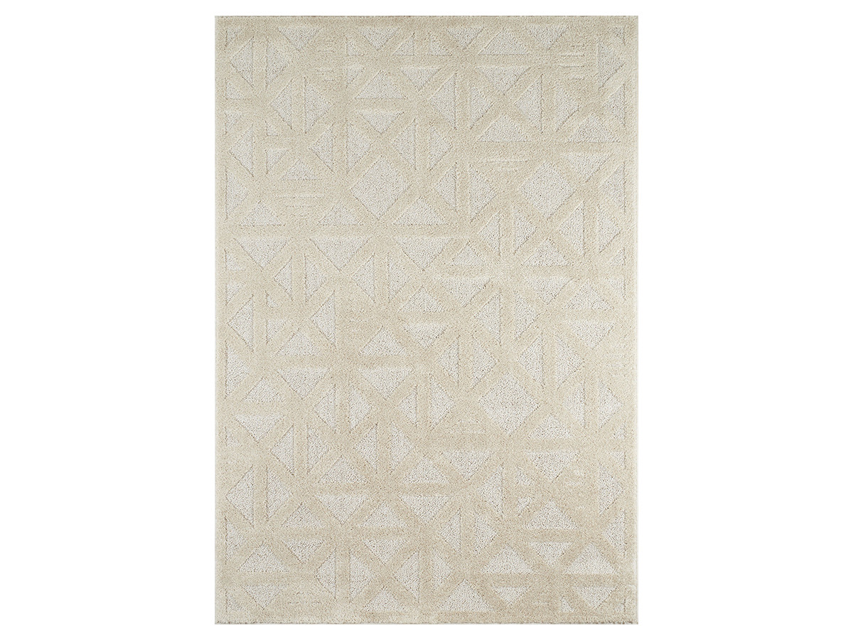 HADRI laagpolig vloerkleed met grafisch patroon