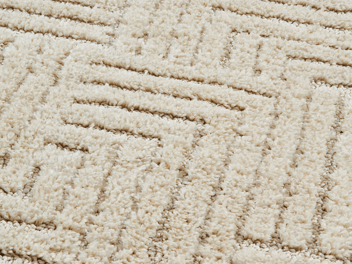 HANDA laagpolig vloerkleed met grafisch patroon