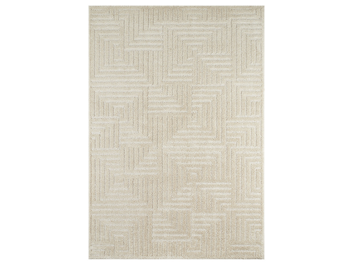 Tapis poils ras HANDA motif graphique