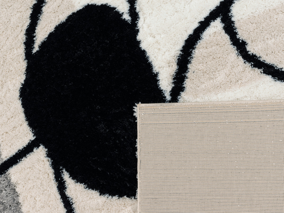 LOUBNA shaggy vloerkleed met abstract patroon