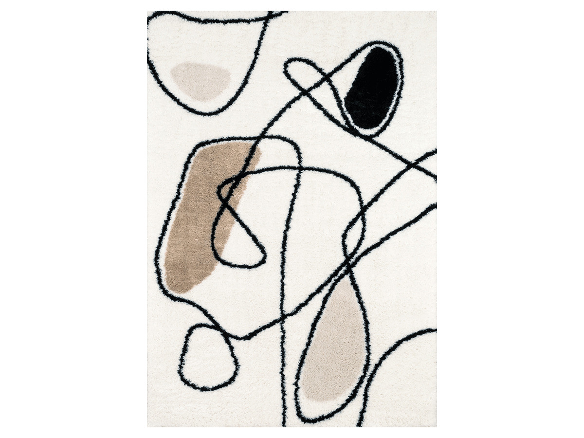 LASSI shaggy vloerkleed met abstract patroon