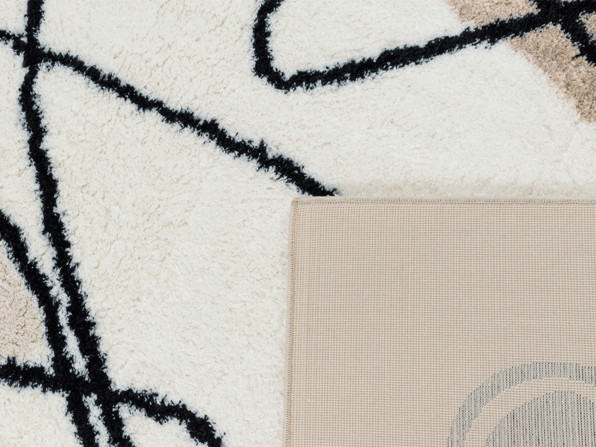 LASSI shaggy vloerkleed met abstract patroon