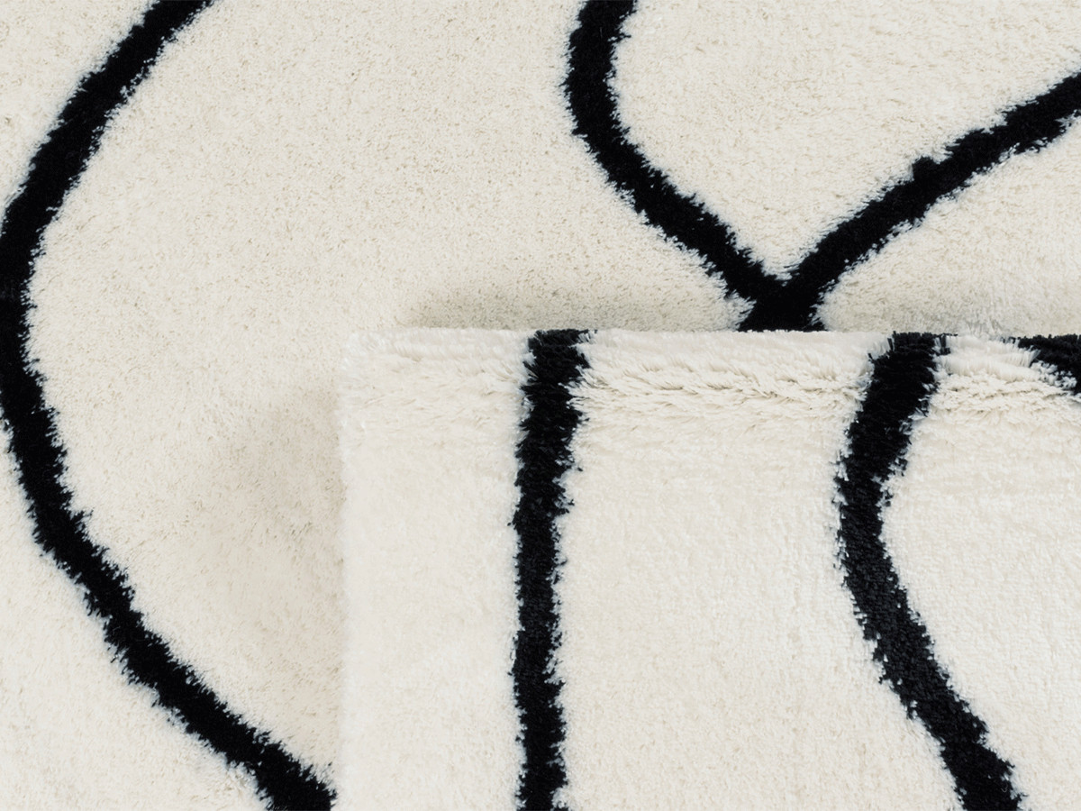 LENI shaggy vloerkleed met abstract patroon