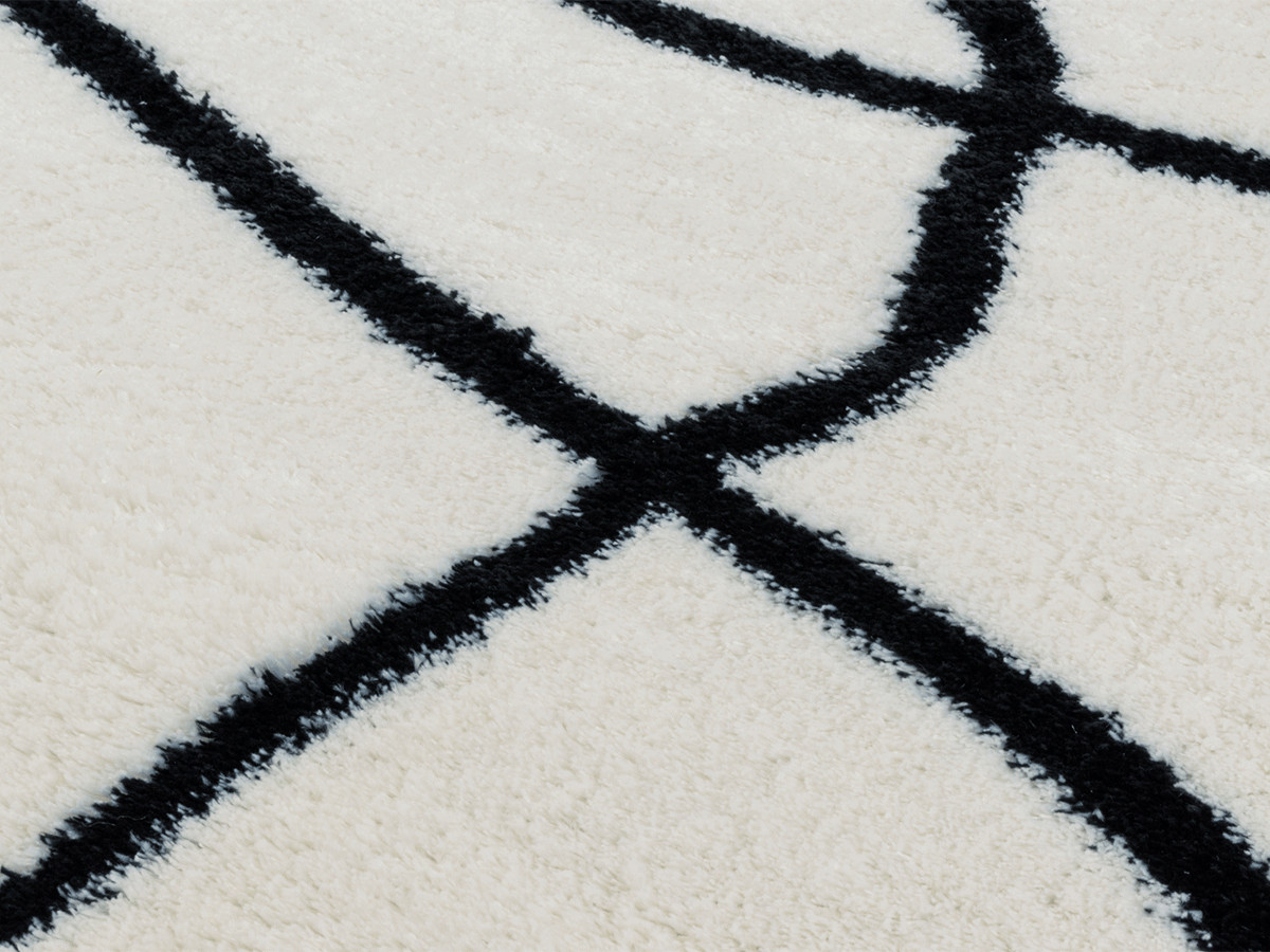 LENI shaggy vloerkleed met abstract patroon