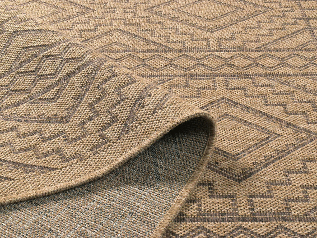 Tapis poils ras NAHE aspect jute